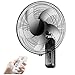 Wandventilator Oszillierender Rotierender Ventilator, Mit Fernbedienung/Timer-Funktion/Leisem BetriebWandventilator, 3-Stufen-Lüfter Für Zuhause/Büro(Size:16in)