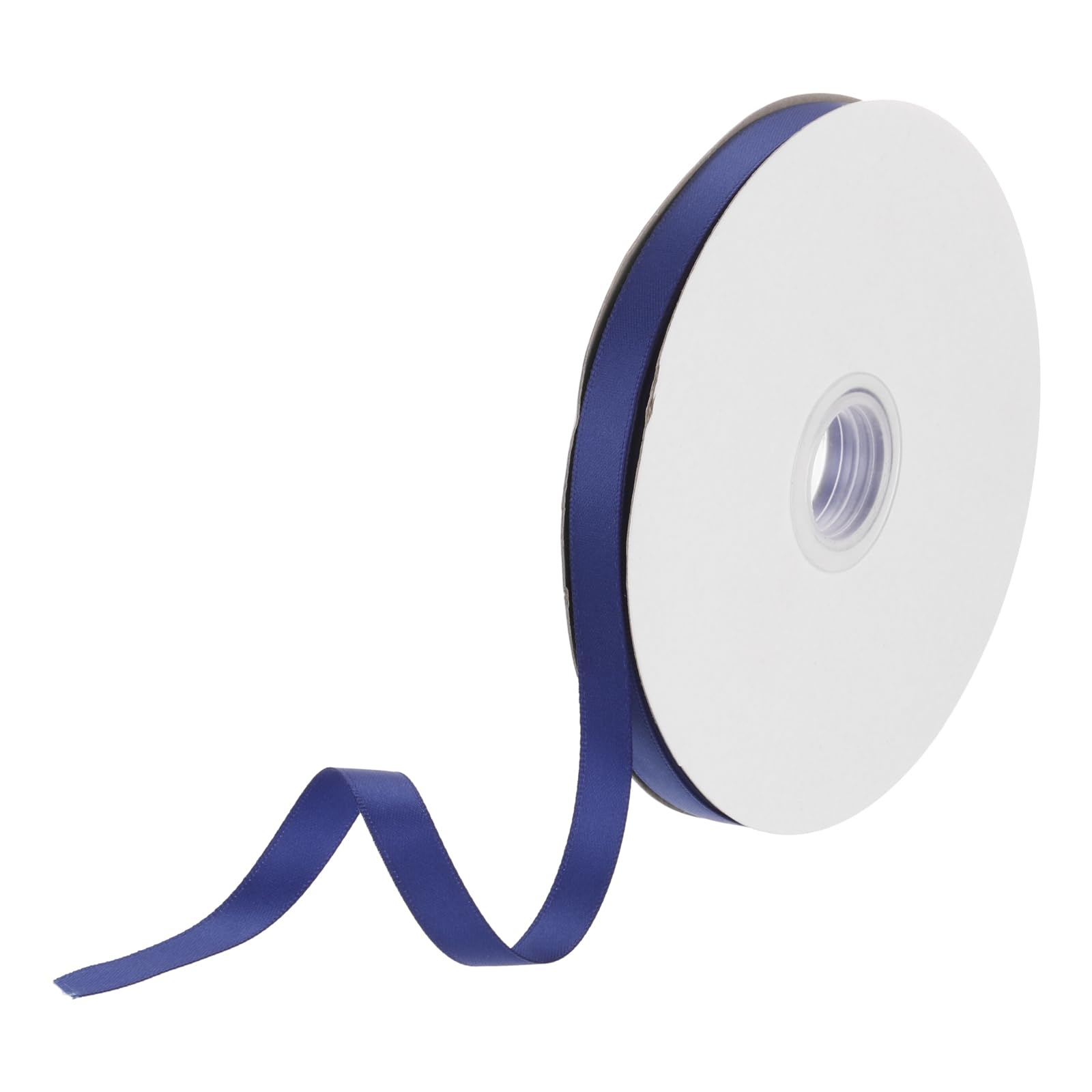 DMiotech 10mm Satin Ribbon 46m/150ft Thin Double Face Fabric Grosgrain Ribbon for Gift Wrapping Floral Hair Flower Bouquet Navy Blue
