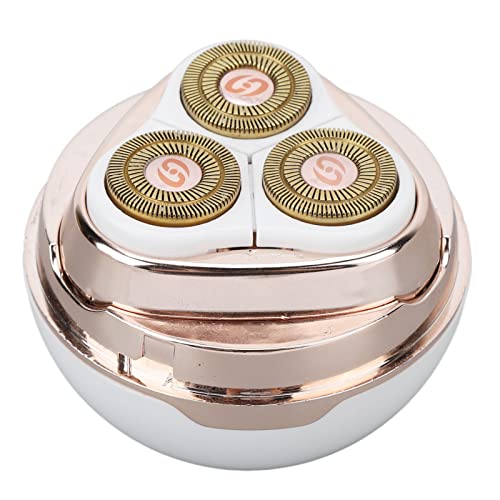 Hair Removal Trimmer, USB Rechargeable Electric Shaver for Women, Compact Size Removable Head, 3 Cutter Blades for Travel Use