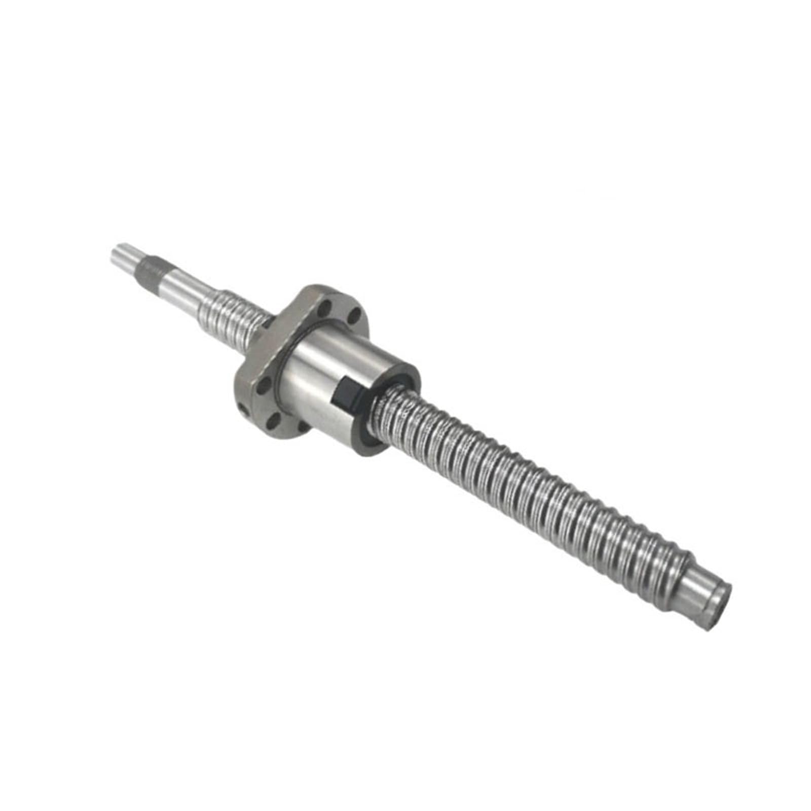 GTPBAO SFA1610 Kugelumlaufspindel mit einzelner Kugelmutter, C7 gerollt, 16 mm Durchmesser, 10 mm Steigung, BK12 BF12 endbearbeitete Schraube for Roboterarm Bewegungsschiene(600mm 23.62" long)