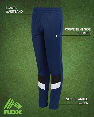 Image of RBX Boys' Sweatpants - Active Tricot Joggers Warm-Up Track Pants (2 Pack)