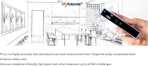 Miniatura 4 de MyAntenna P1sc Medidor de distancia láser 196 pies196.9 ft multifunción digital mini medidor de distancia láser herramienta