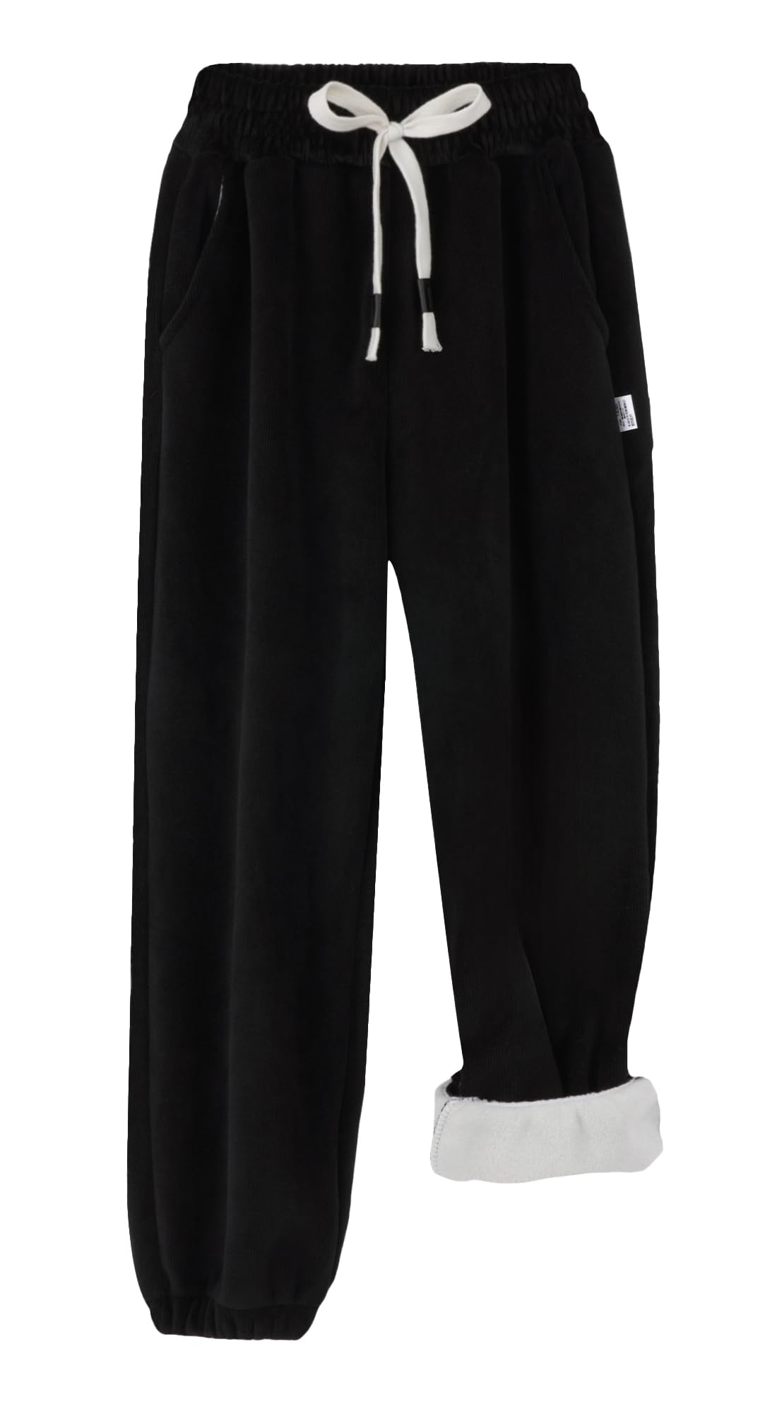 Happy Cherry Pantalones Invierno Forro Polar Bebé Niño Niña Largo Grueso Acolchado 80-158 cm