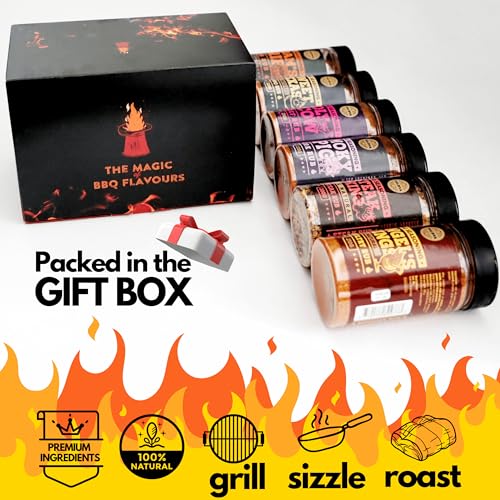Meat Lovers BBQ Rub Gift Set - Holy Cow, Angel’s Wings, Smoky Pig, Sweet Texas, Steak King & Adam's Ribs BBQ Rubs | Pack of 6 | 100% Natural | Spice Gift For Foodie | Gift Set - Image 2