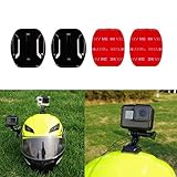 micros2u Adhesive Mount Kit Sticky pads for GoPro Hero 13 12 11 10 9 8 7 6 5 Black Silver Session Cameras Flat & Curved Helmet Mounting attachment Accessories for Go Pro Other Action Camera (8 Pack) - Image 5