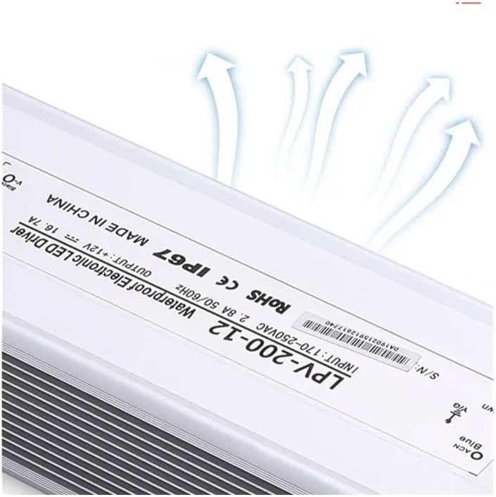 LPV-200W 12V 24V 36V 48V Outdoor Single Output Power Supply for LED Light led Driver Aluminiun case(12v 16.6a,220V)