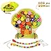 Produktbild KaliningEU Fädelspiel Holz Motorikspielzeug Baum Obst Gemüse Tier Holz Perlen Spielzeug, Montessori Holzspielzeug Baby