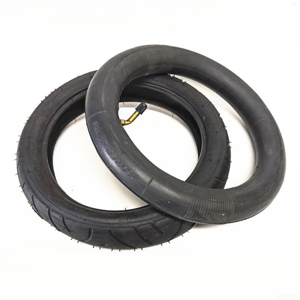 per Ruote di ricambio, tubo in gomma nera da 30,5 cm, 280 x 65-203 spessore pneumatico e tubo per passeggino auto per bambini (camera d'aria)