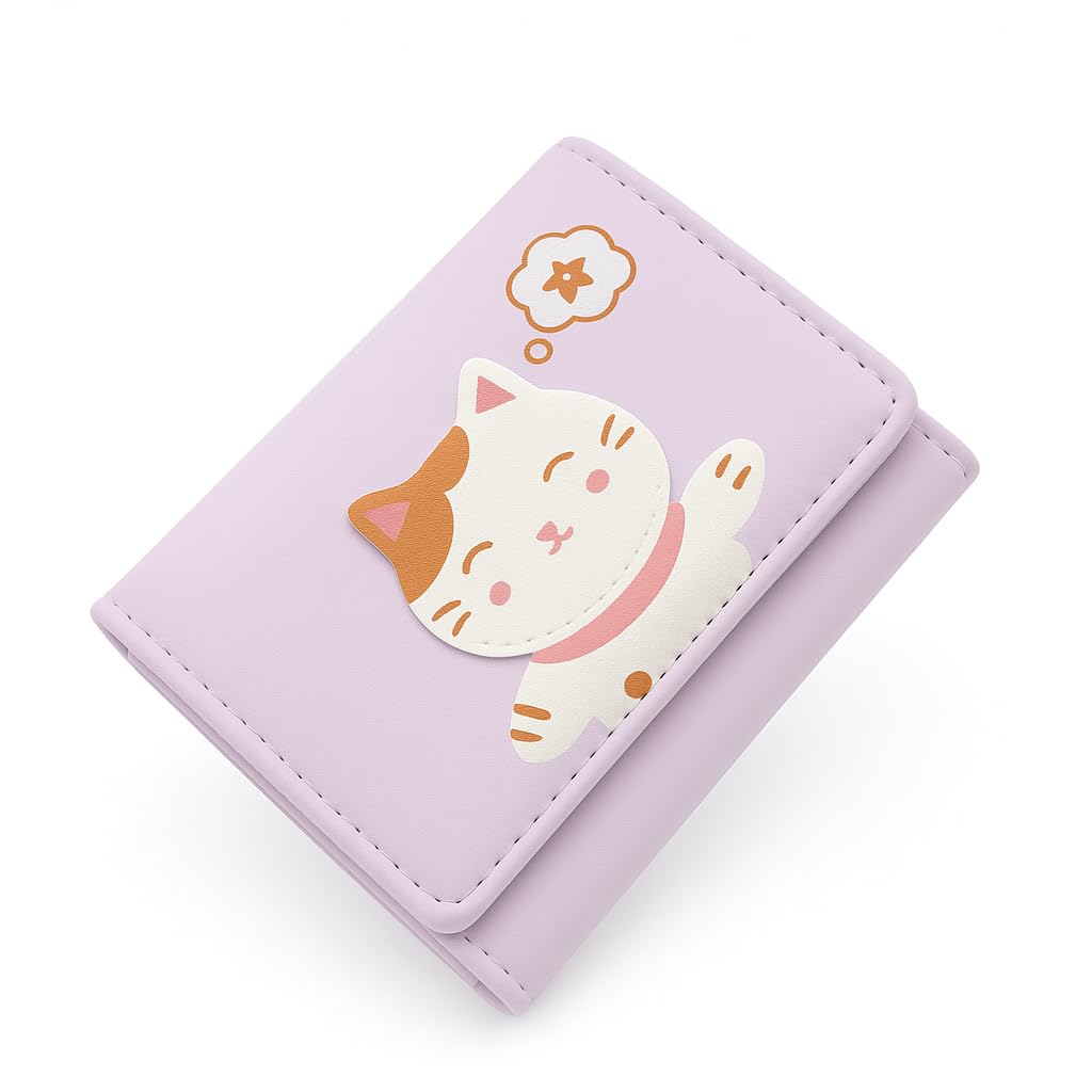 Valerie Cute Small Trifold Wallets for Teen Girl Women PU Leather Trifold Small Wallet Cash Pocket 3D Art Design Coin Purs... - Review, Price and Buying Guide