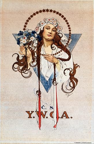 Impression d'art Alphonse Mucha décoration murale salon et chambre vintage