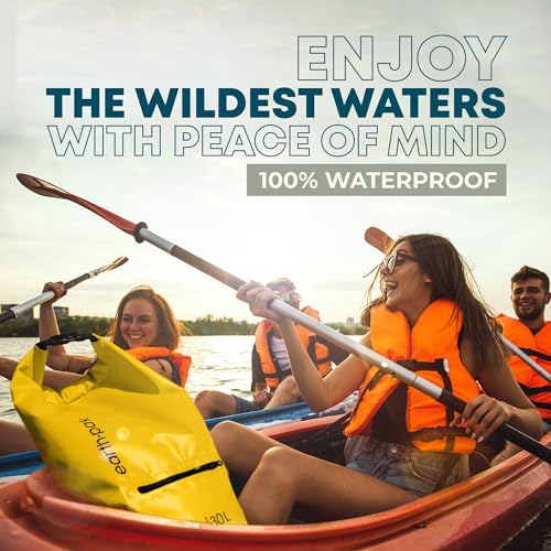 Image of Earth Pak- Waterproof Dry Bag with Front Zippered Pocket Keeps Gear Dry for Kayaking, Beach, Rafting, Boating, Hiking, Camping and Fishing with Waterproof Phone Case
