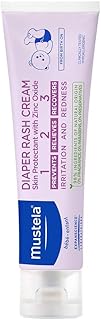 Mustela Baby Diaper Rash Cream 123 - Skin Protectant with Zinc Oxide - Fragrance Free & Paraben Free - with 98% Natural In...