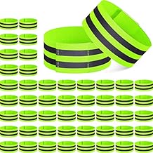 150 Pieces Reflective Arm Bands for Night Walking Ankle Band for Runners Reflective Wrist Band Cycling Running Gear Reflector High Visibility Tape Straps