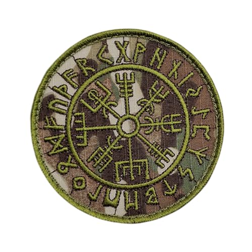 Parche Vegvisir Viking Compass Norse Icelandic Rune Moral Táctico Heathen Pagan