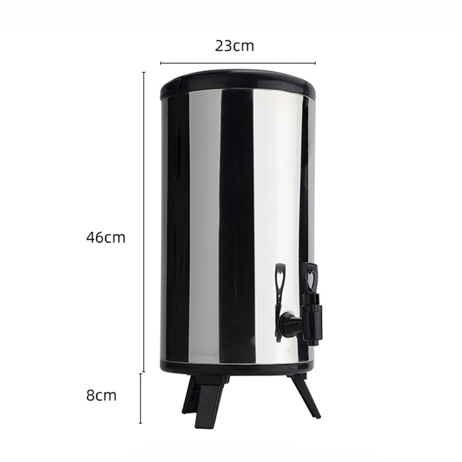 Dispensador de bebidas aislado con grifo, dispensador térmico de bebidas frías y calientes de acero inoxidable de 18 L para café, té, agua, jugo, leche