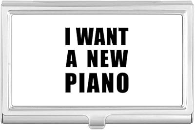I Want A New Piano Business Card Holder Case Pocket Box Wallet
