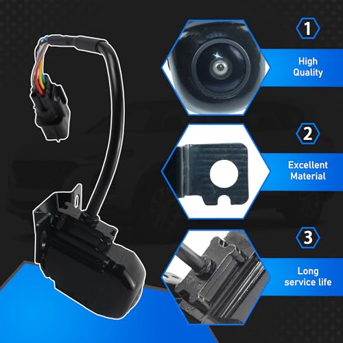 Image of Rear View Backup Camera Parking Aid Camera Compatible with 2017-2019 Hyundai Santa Fe Replaces 95760-B8650 95760B8650 95760-B8640 95760B8640 95760-B8641 95760B8641