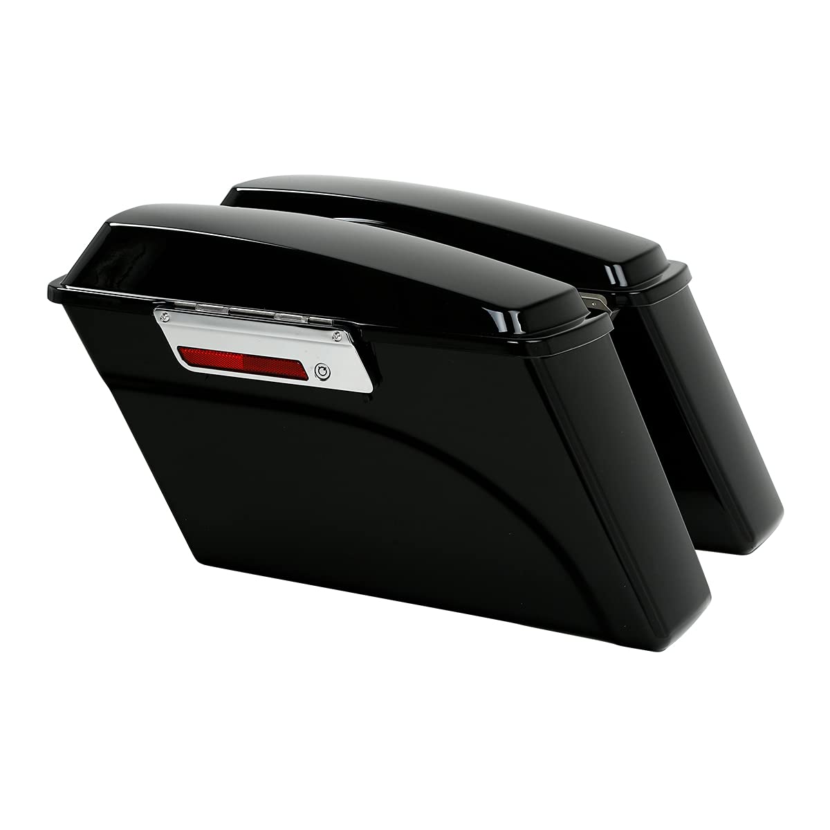 XFMT Hard Saddlebags Trunk With Lid & Latch Key For Harley Touring Road King Street Glide Road Glide Electra Glide 1994-2013