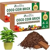 Zeedix Kokoserde 2 x 650g (18L) - 100% natürliche & biologische Anzuchterde torffrei & ungedüngt, nährstoffarm für Hochbeete, Terrarien und Pflanzen