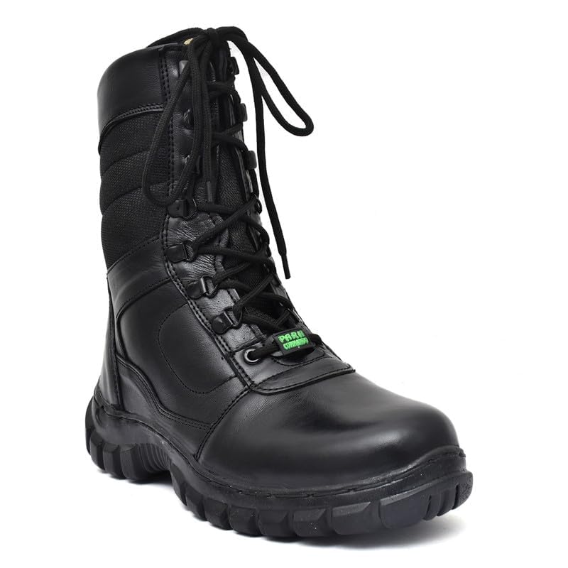 Marcino Premium Genuine Leather Army Boots for Men | Heavy-Duty C...