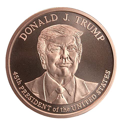 Donald Trump onza de cobre puro 39mm moneda conmemorativa redonda de 28g
