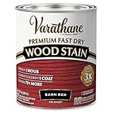 Varathane Premium Fast Dry Wood Stain, Quart, Barn Red