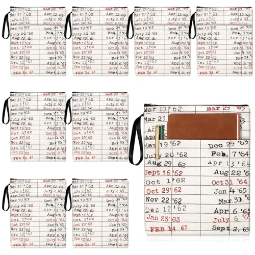 Pochettes de protection étanches avec fermeture éclair Abbylike pour rangement de livres