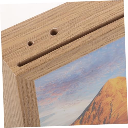 Marco de de madera beige de alta resistencia con compartimento interior discreto 5