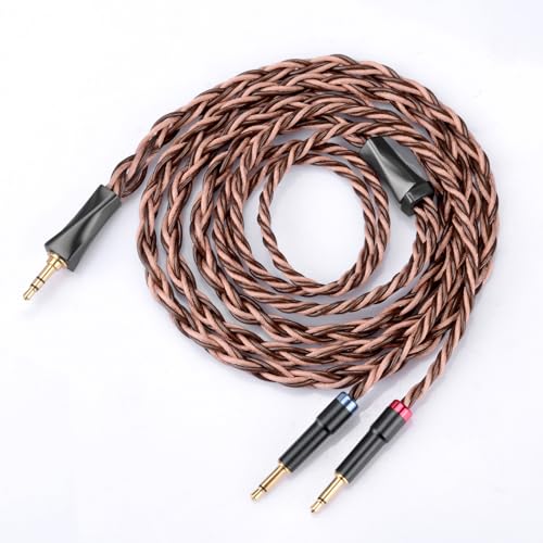 Fezzlo ���j�^�[�w�b�h�z���P�[�u���A8N OFC �h�C�c�� AUX�R�[�h Hifiman HE400SE HE-350 MEZE 105 AER 109 Pro Sony MDR Z1R �w�b�h�Z�b�g�ɑΉ� �~���[�W�V���� �I�[�f�B�I�t�@�� 3.5m