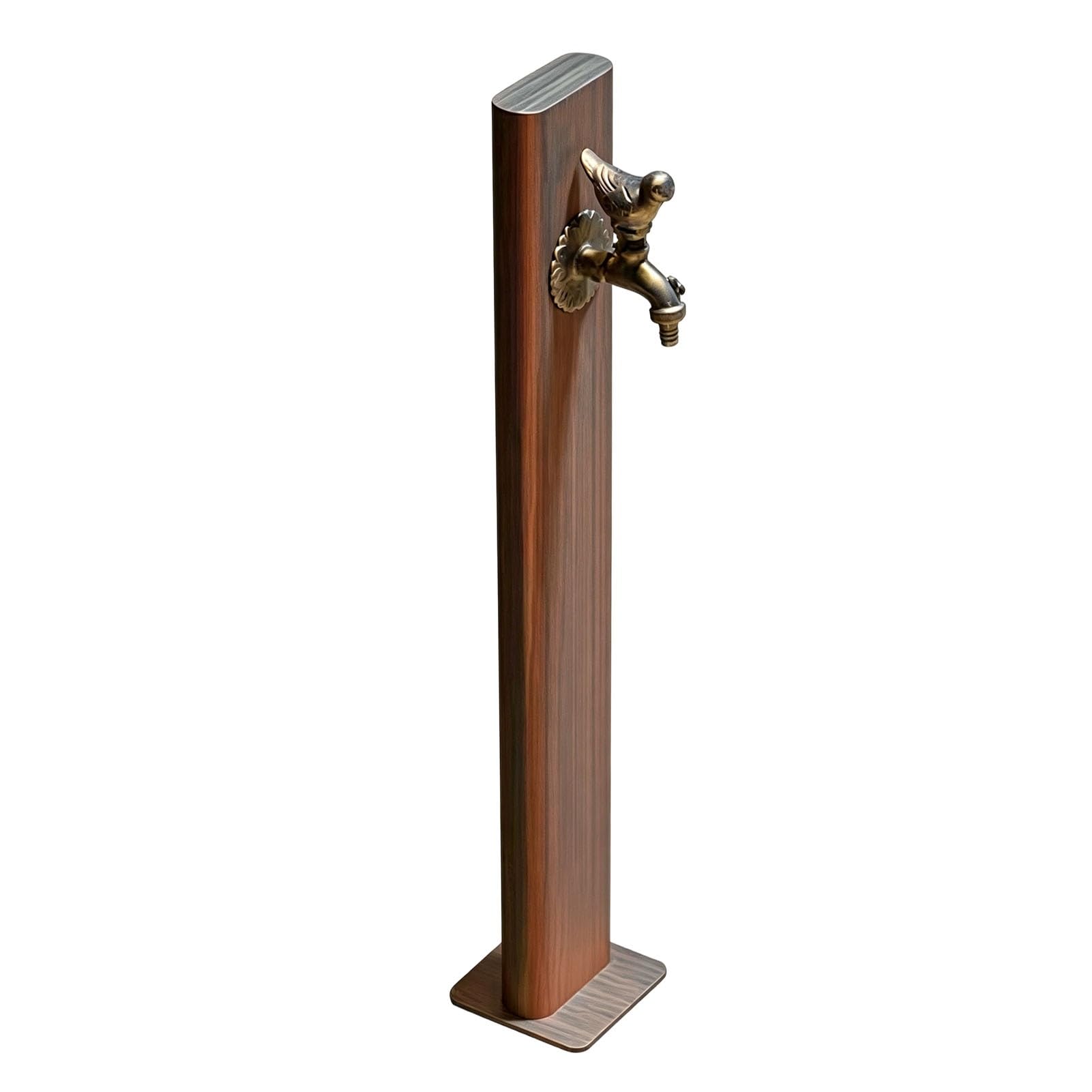Junvstor Color 2 86Cm/33.7In Freestanding Garden Tap With Faucet, Outdoor Antifreeze Faucet Water Dispenser Hydrant Water Feature Fountain For Irrigation Antique Bronze Water Column(,Bottom Inlet)