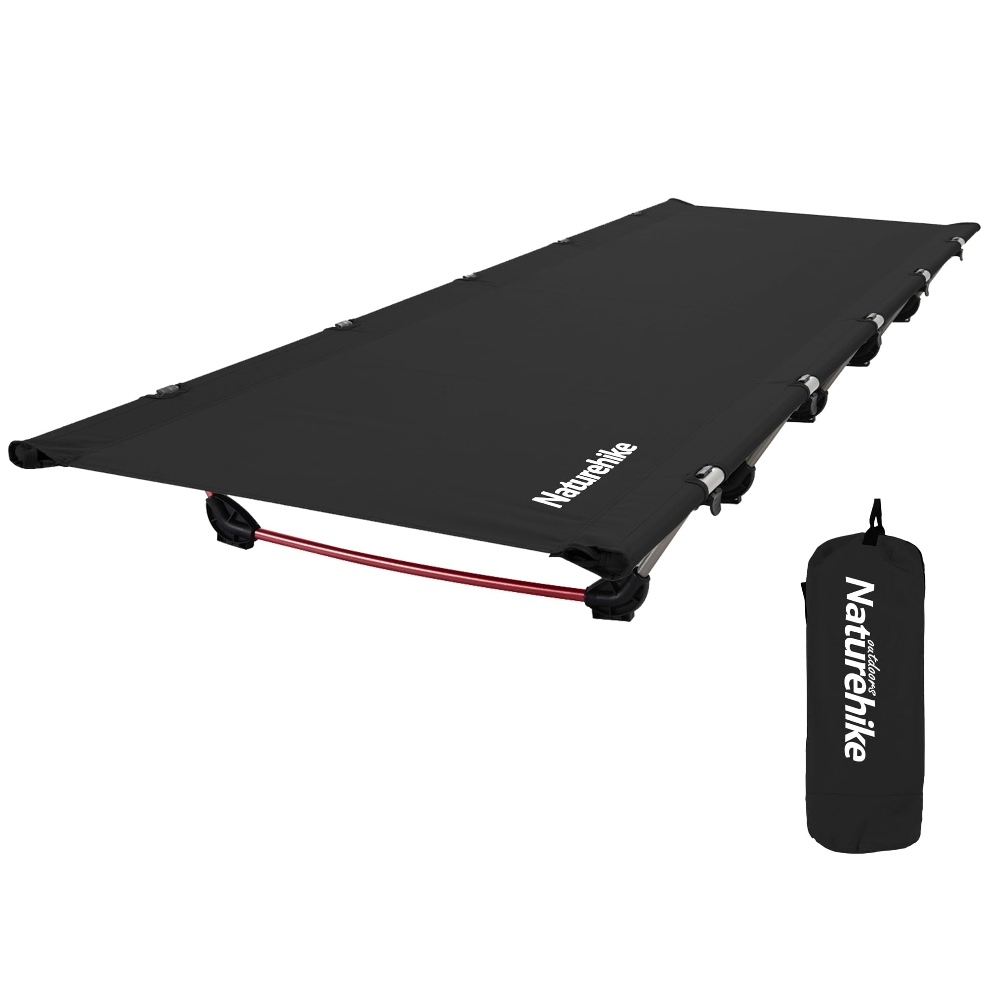 Naturehike Lit de Camp Pliable,Ultra Léger Compact Portable Solide et Durable Sac de Transport pour Randonnée,Voyage,Pêche,Matelas Gonflable,Charge Maximal 150kg pour Adultes