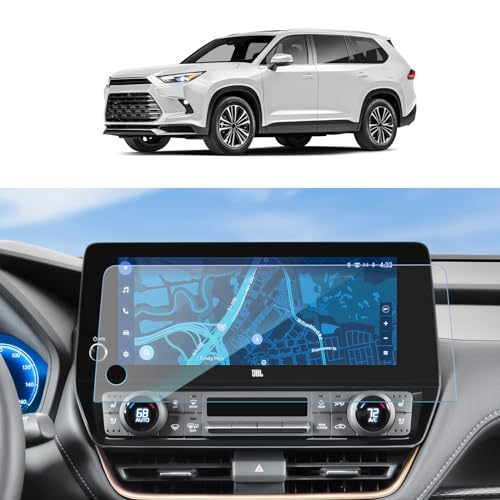 SKTU 2024 2025 2026 Grand Highlander Accessories Screen Protector 12.3 Inch for 2024 2025 2026 Toyota Grand Highlander/Grand Highlander Hybrid Accessories Tempered Glass [Ultra Clear, Anti-Glare, 9H Hardness]