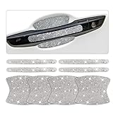 New 8PCS Bling Car Door Handle Protector Rhinestone Universal Safety Scratch Resistant Sticker Bling...