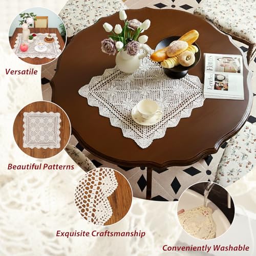 Sets de table en dentelle coton Kilofly pour protéger votre table