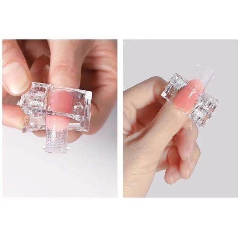 Miniatura 3 de fluhon10 PCS Nail Tips Clips for Polygel Nail Forms Nail Kit False Nail Tips and Dual Forms Manicure Nail Art Toolsfor Nail Art DIY Design Manicure