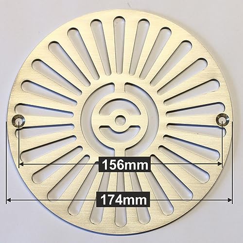 Bengs Modellbau Bodenablauf Abflussgitter Edelstahl V4A gebürstet passt für Astral 176mm