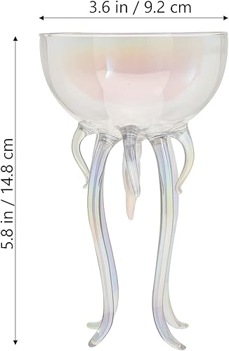 Miniatura 6 de Copa de cóctel creativa Forma única Medusa Copa de vino Uso Pub Copas de vino transparentes Fiestas Bodas Bares para el hogar