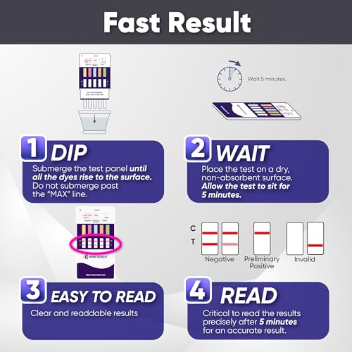 Prime Screen [5 Pack] 5 Panel Instant Urine Drug Test Kit, Medically Approved for Testing AMP, Benzos (BZO), COC, OPI, Marijuana (THC) - WDOA-754 - Thumbnail 3