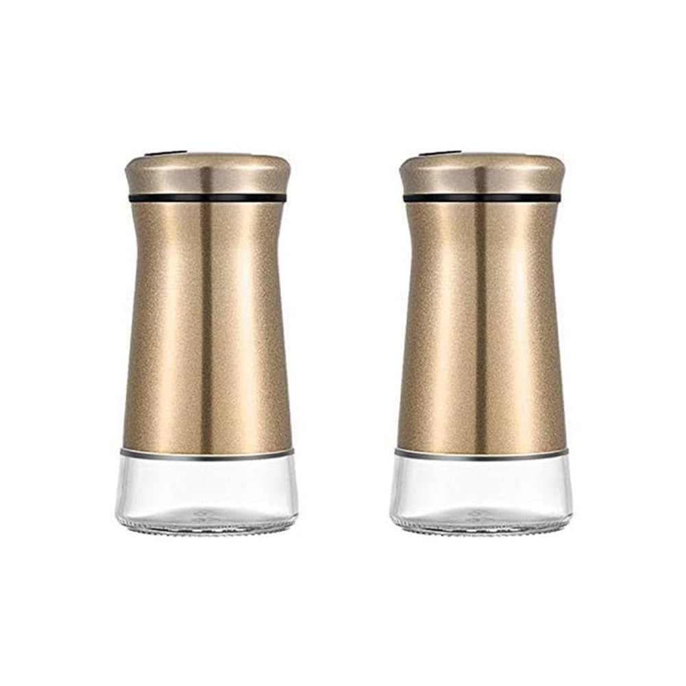 CTRLZS Salt Kitchen Shaker Seasoning Pepper Shakers Dispenser Utensils Container Bottles Stainless Steel Sugar Jar Jars Easy Install