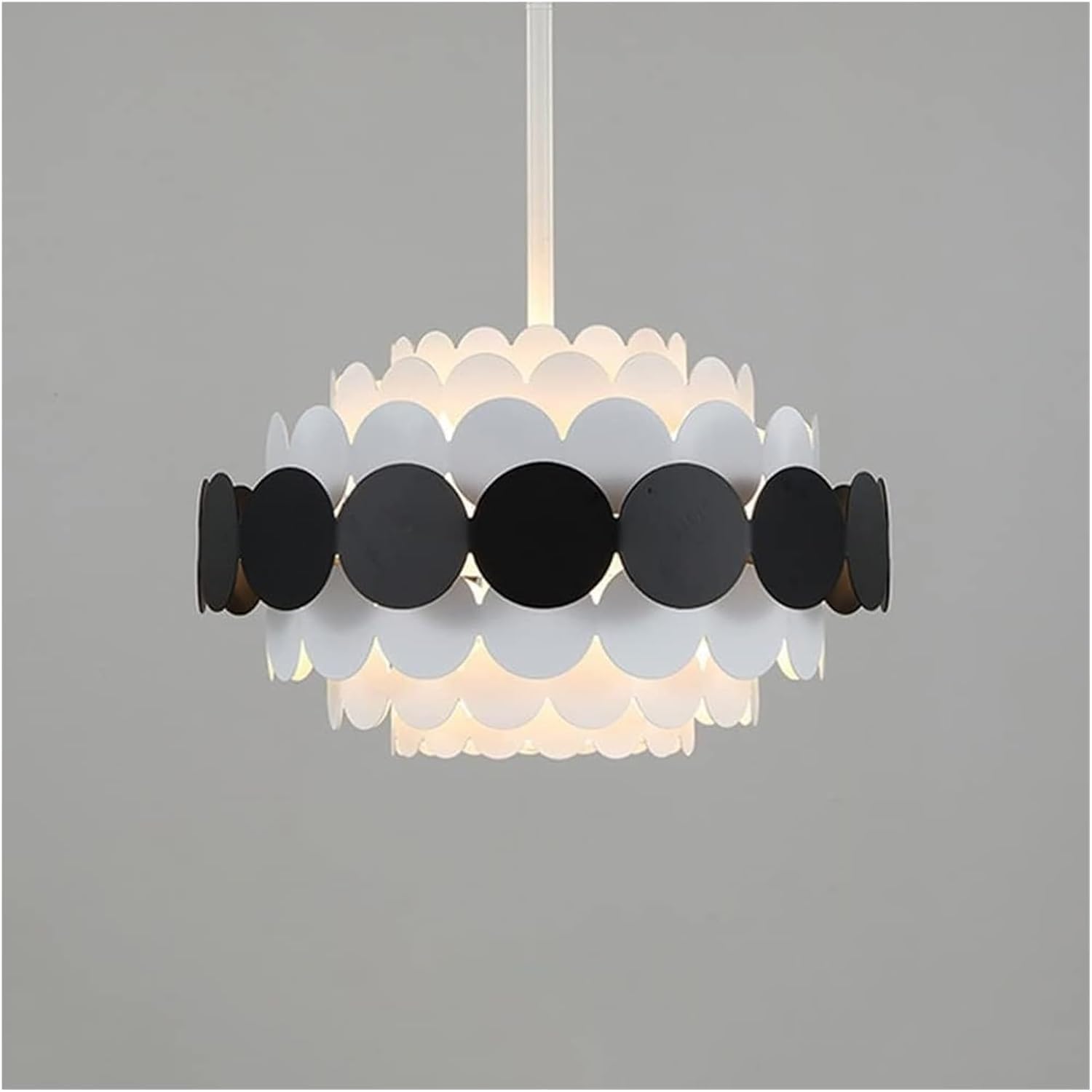 Lampe suspendue salle à manger contemporaine à 6 lumières pour repas chaleureux - 6