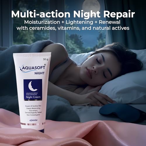Image of Aquasoft Day Advanced Hydration Cream SPF 50+ PA+++ 75g + Aquasoft Night Advanced Repair & Rejuvenation Cream 50g Complete 24-Hour Round-the-Clock Daily Face Care Hydrating & Restorative Combo Pack