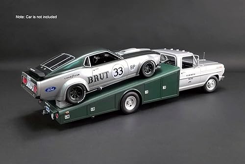 Miniatura 6 de ModelToyCars 1970 Ford F-350 Camión rampa - Brut - Allan Moffat DDA Exclusive, blanco y verde - Acme A1801402 - Modelo de juguete fundido a presión