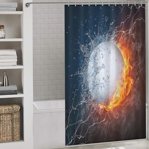 Rideau de douche imperméable en polyester Le Le Golf pour baignoire 140x183cm - 2