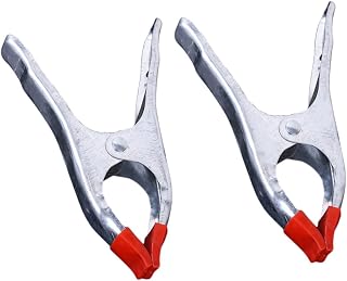 OSALADI 6 Pcs 6 Clamps for Crafts Metal Clamp Quick Grip Clamp Clamps Heavy Duty Silver Spring Fixture Metal Clip Stone A Folder Clamp Set