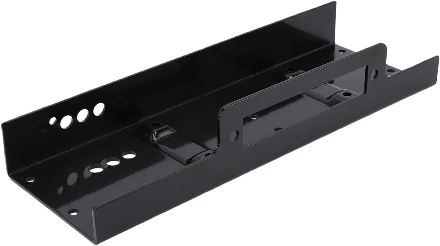 Fafeicy Winch Mounting Plate, 15000LBS Load Capacity Heavy Duty Steel Universal Raised Bolts Pattern 10x4.5 Inch for SUV Truck ATV UTV, with Hardware