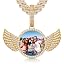 40 Wing Pendant(Gold)+14MM Cuban Chain
