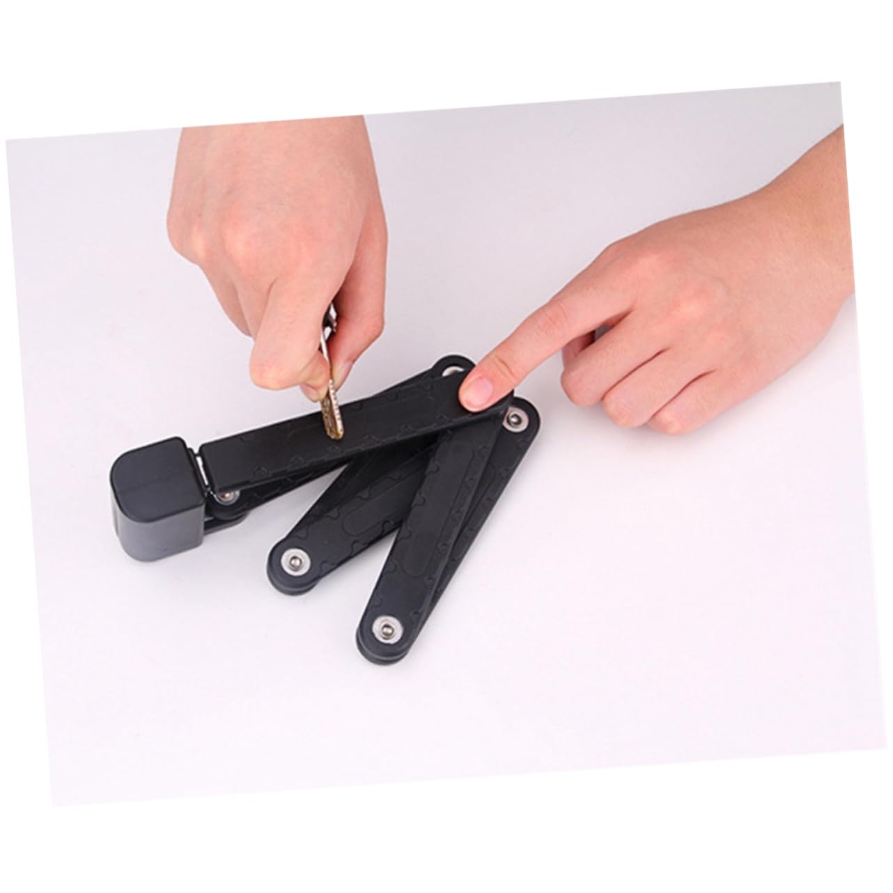 Candado Antirrobo Plegable de Acero, para Bicicleta de Carretera