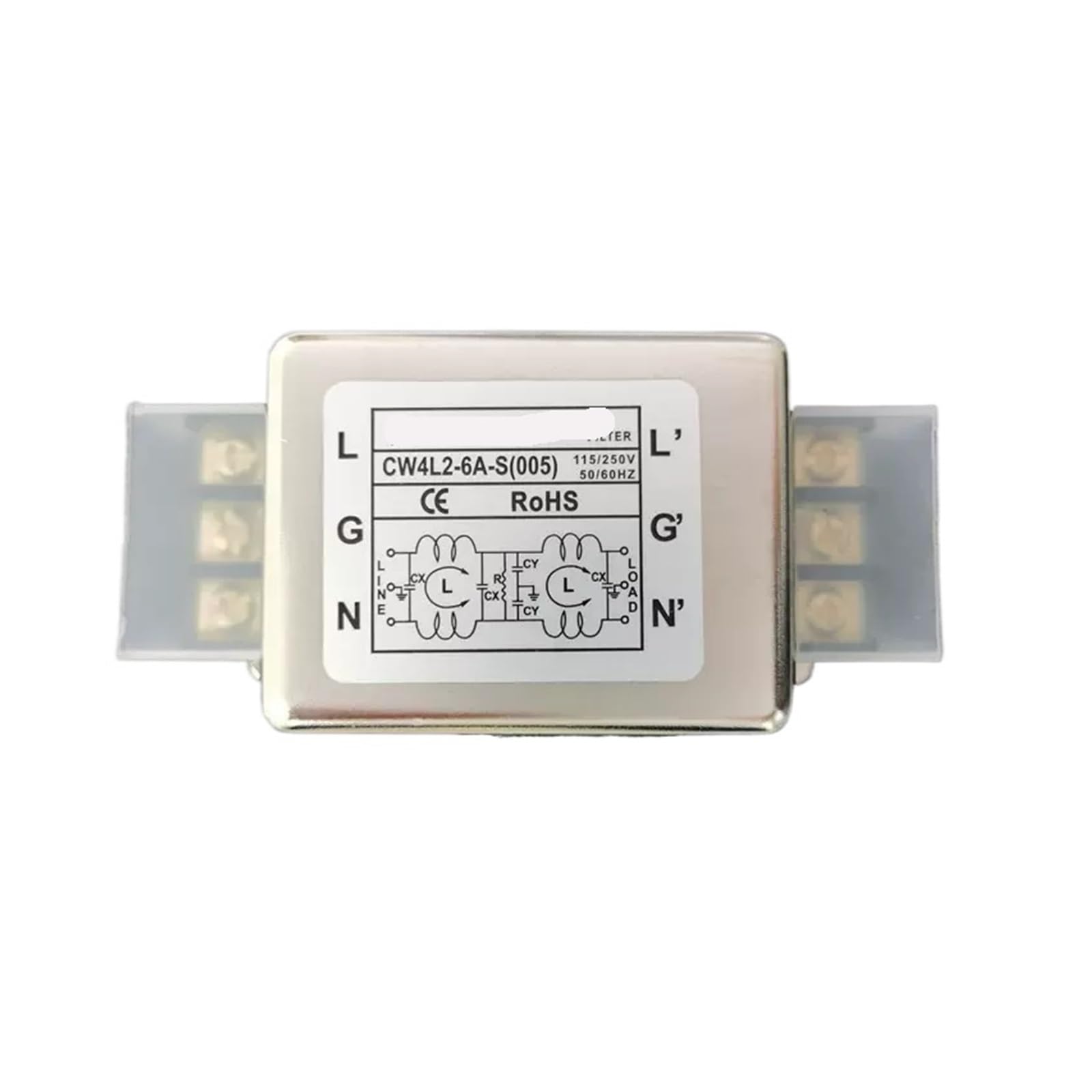 WBBAYDRFR CW4L2-3A/6A/10A/20A/30A-S-005 Terminal Single-Phase 220V servo Power Filter Double-Stage AC(CW4L2-6A -S -005 terminal)