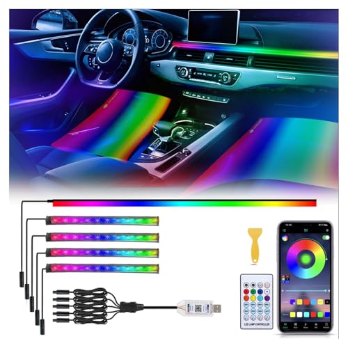 Tira de luces LED RGB para coche GPJYD con USB y 16 millones de colores