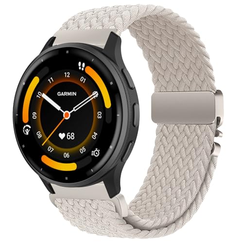 SumRioo Correa de nailon trenzado para Garmin Venu 3/Venu 2/Forerunner 265/255/255 Music/Vivoactive 4, correa de nailon trenzado para Huawei Watch GT 5 Pro/GT 5/GT 4/GT 3/GT 2 (46 mm)